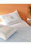 Mathilda double size 100% cotton flat sheet set - blue - 3