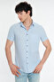 Regular Fit Blue Men's Shirt Lf2024492