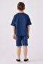 U.S. Polo Assn Boys' Blue Bermuda Set - 5