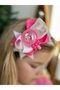 Luxury Design Fashion Movable Lollipop Candy Fancy Tiered Bow Tiara Pink White Crown - 3