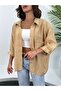 Lori Camel Draped Shirt - 2