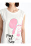 Crew Neck Mickey Mouse Printed Short Sleeve Women's Pajamas Set with Shorts - 3