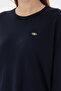Women's Navy Blue Crew Neck Basic Sweater 50293510-Vr033 - 7