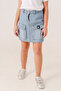Girl's Bellows Denim Shorts Skirt 2860