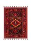 Royal Antique Shapes Patterned Tassel Detailed Woven Base Decorative Carpet Royal36 - 2