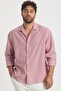 Premium Men's Striped Red Linen Shirt Ls-13024 - 4