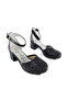 Glittery Girl's Heelled Evening Shoes - 3