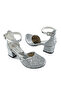 Glittery Girl's Heelled Evening Shoes - 5