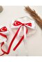 Moon Star Printed Satin Fabric Ribbon Hanging Bow Model Automatic Buckle
