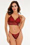 Women's Lace Bralette Cupless Underwear Set - Bra2025