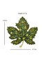 Shinny Green Leaf Broş - 2