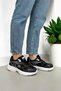 Unisex Water Repellent Sports Shoes Black White - 8