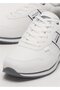 Men's Leather Laced Casual Sports Shoes White - Smoked - 5