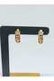 Gold Color Zircon Stone Modern Design Earrings No 6