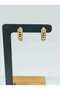Gold Color Zircon Stone Modern Design Earrings No 6