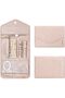Foldable Travel Jewelry Organizer Roll,Quilted Cotton Case for Rings,Necklaces,and Earrings,Soft Pink