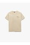 Printed Short Sleeve Slim Fit Cotton Crew Neck T-Shirt