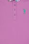 Girl's Fuchsia Polo Neck Basic T-Shirt 50298192-Vr023 - 3