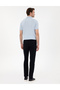 Navy Blue Slim Fit Elastic Waist Canvas Trousers 50301791-Vr033 - 4