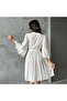 Women's V-Neck Embroidered Bohemian Summer Dress - 6