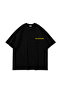 Illusion Printed Black Premium Oversize Unisex T-Shirt - 7