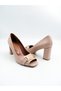 Women's Genuine Leather Heeled Shoes - 3