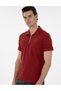 Pomegranate Blossom Slim Fit Zippered Polo Collar T-Shirt 50302586-Vr239 - 3