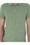 Light Khaki Slim Fit Zippered Polo Collar T-Shirt 50302586-Vr183 - 6