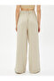 Palazzo Trousers with Elastic Waist - 4