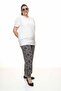 Women's Large Size Patterned Summer Baggy Trousers 13c-3090 - 4