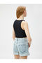 Crop Ribbed Athlete Knot Detailed Crew Neck - 4