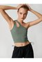 Crop Ribbed Athlete One Shoulder with Window Detail