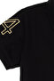 Girls Black Polo Neck Short Sleeve A-Form Basic Knitted Dress 50299969-Vr046 - 4