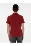 Pomegranate Blossom Slim Fit Zippered Polo Collar T-Shirt 50302586-Vr239 - 5