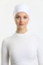 Add 5 to the Cart and Pay for 4. Stitched Cotton White Bonnet (Price Is for 1 Piece) - 2