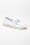Women's Genuine Leather Casual Shoes - White - 4