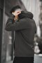 Mmx Printed Water Resistant Slim Fit Men's Hooded Seasonal Coat Raincoat - 3