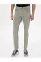 Pi̇erre Cardi̇n Woven Khaki Slim Fit Jean Pants - 3