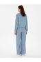 Blue Loose Fit Jean Trousers 50306767-Vr036 - 4