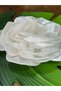 22 cm Satin Embossed Flower Sewing Accessory White - 3