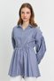 Cobalt Striped Bel Ruched Tunic 4291A - 3