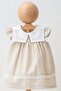 Baby Girl Square Collar Linen Dress - 2