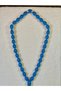 Powdered Amber Prayer Beads, Barley Cut, Blue Color T-21 - 4