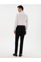 Black Slim Fit 100% Wool Fabric Trousers 50305463-Vr046 - 4