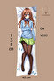 Double Sided Printed Nakana Miku Hugging Pillow Case