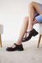 Women's Loafer Shoes with Aura Buckle Detail - 3
