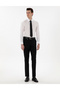 Black Slim Fit 100% Wool Fabric Trousers 50305463-Vr046 - 3