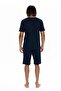 U.S. Polo Assn. 18905 Men's Short Sleeve Bicycle Collar 3 Pajama Set-Navy Blue - 4