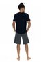 U.S. Polo Assn. 18868 Men's Short Sleeve Crew Neck Shorts Pajama Set-Navy Blue - 3