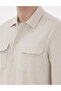 Beige Comfortable Fit Long Sleeve Shirt 50304593-Vr011 - 7